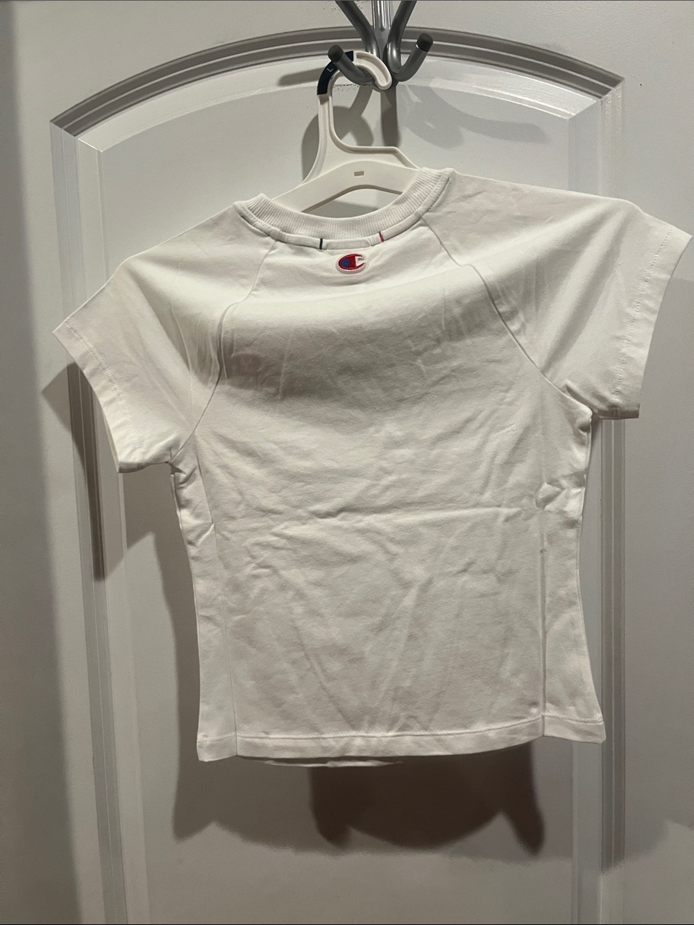 Champion Eco Reverse Weave Baby Tee Baby Tee White XS NWT